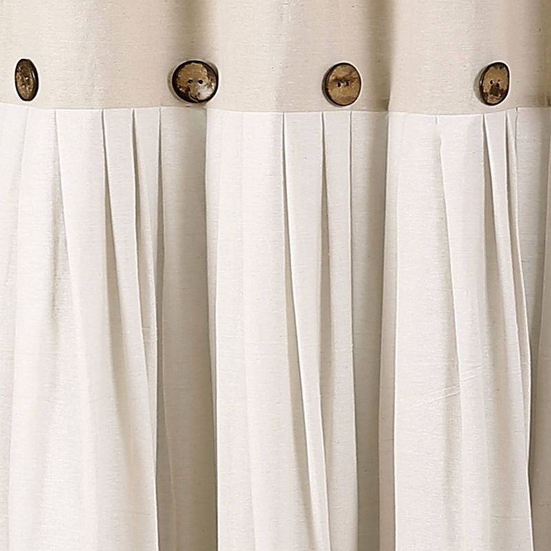 Linen Button Shower Curtain - Lush Décor, 4 of 12