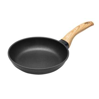 IRIS USA Non Stick Cast Aluminum Frying Pan Skillet with Soft Touch Handle