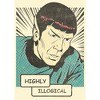 Men's Star Trek Spock Highly Illogical Comic T-Shirt - 2 of 4