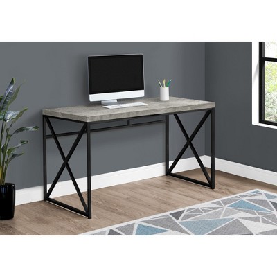 Monarch Specialties Computer Desk, Contemporary Home & Office Desk, Scratch-Resistant, 48” L, Grey