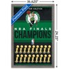 Trends International NBA Boston Celtics - Champions 24 Framed Wall Poster Prints - 3 of 4