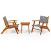 vidaXL Patio Dining Set Solid Acacia Wood - 3 of 4