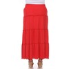 Plus Size Tiered Maxi Skirt - 3 of 4