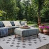 Traditional Geometric Infinity Border Indoor Outdoor Area Rug by Blue Nile Mills  - 2 of 4