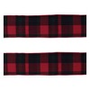 Red and Black Plaid Wired Ribbon (Set of 2) - 3 of 3