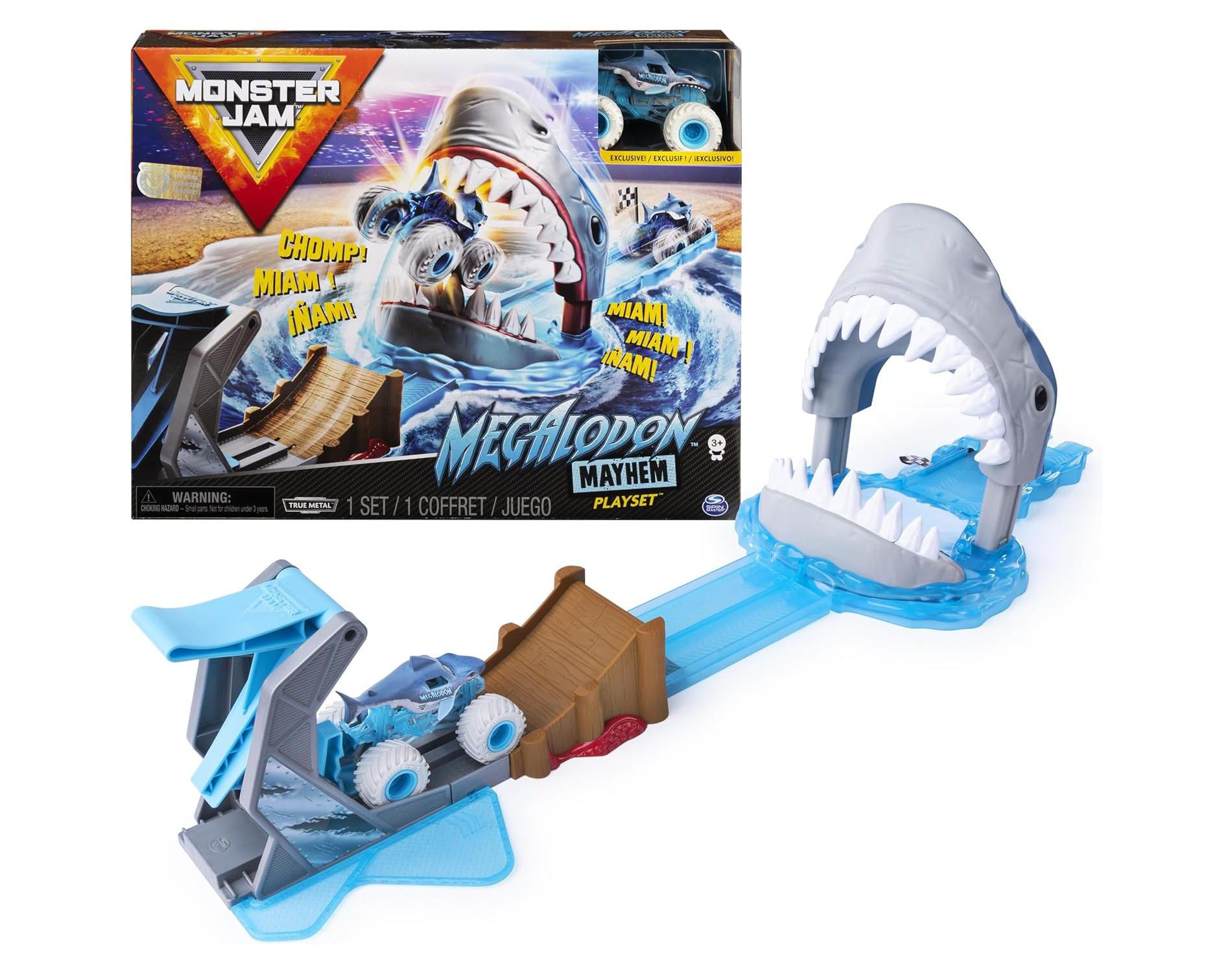 TEMI Ship It Flip It Monster Jam Playset with Exclusive 1 64 Scale Die Cast Truck