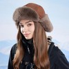 Anna-Kaci Insulated Winter Trapper Hat with Soft Lining and Adjustable Buckle Strap - 3 of 4