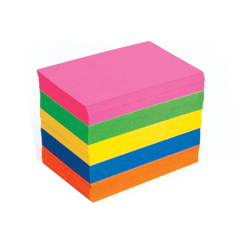Hygloss Bright Flash Cards, 2" x 3", 100 Per Pack, 12 Packs, 3 of 4