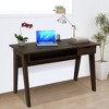 Costway Vanity Table with Flip Mirror Writing Computer Desk Storage Drawer Walnut - 2 of 4