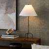 Nourison 28" Black Wrought Iron Heritage Metal Slim Tripod Table Lamp - 3 of 4
