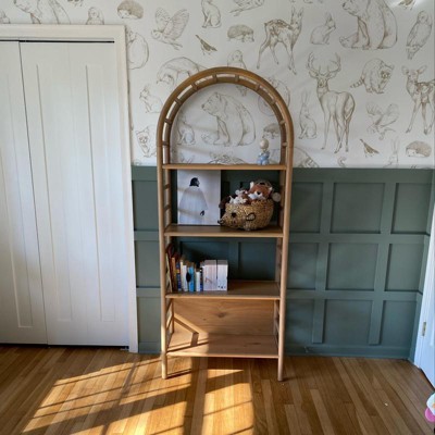 72" Holladay Curved Wooden Bookcase - Threshold™ Designed With Studio