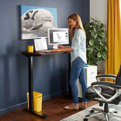 ErgoFlex Dark Brown Electric Adjustable Standing Desk