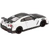 2024 Nissan GT-R Nismo (R35) Brilliant White Pearl with Carbon Hood and Top Limited Ed 1/64 Diecast Model Car by Mini GT - 4 of 4