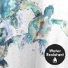 Americanflat 71x74 Sea Turtle Shower Curtain - 100% Polyester Shower Curtain - Water-Resistant Bath Curtain with Metal Grommets - 3 of 4
