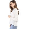 Allegra K Women's Winter Fall Casual Bow Tie Long Sleeve Chiffon Blouse - 4 of 4