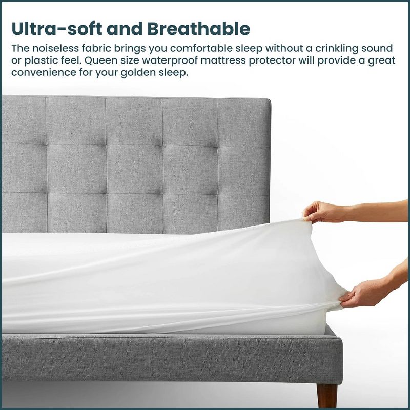 Continental Sleep Ultra Soft-Premium Zippered Mattress Protector,, 4 of 9