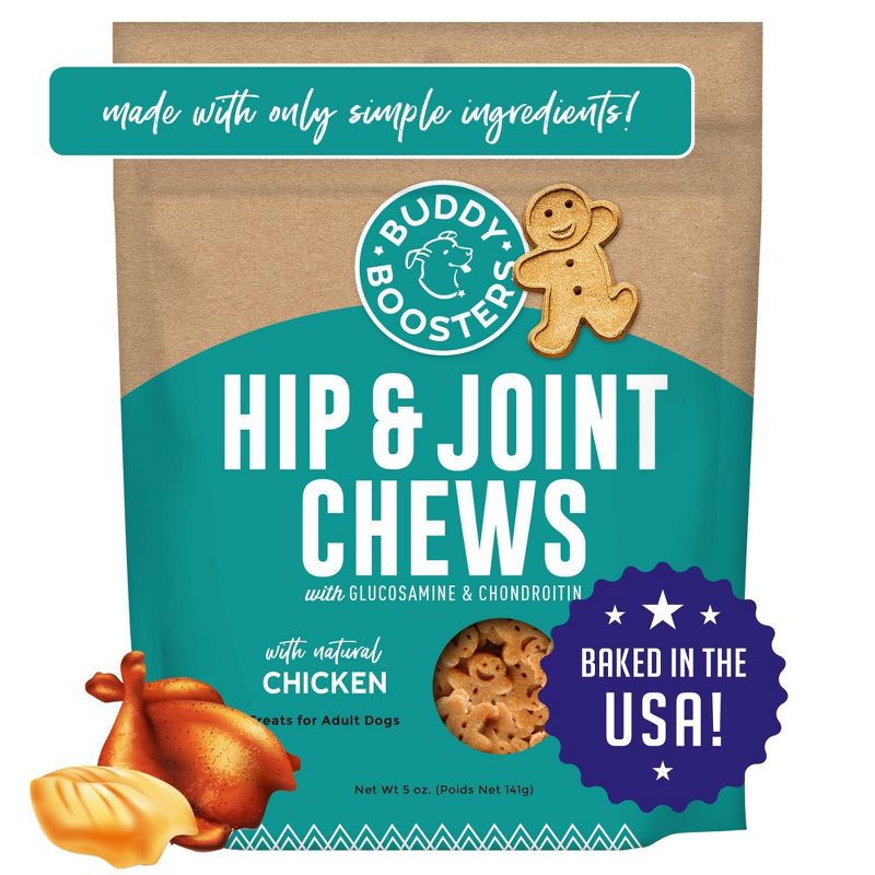 Buddy Biscuits Chicken Hip &#38; Joint Chews Dog Treats - 5oz, 1 of 10