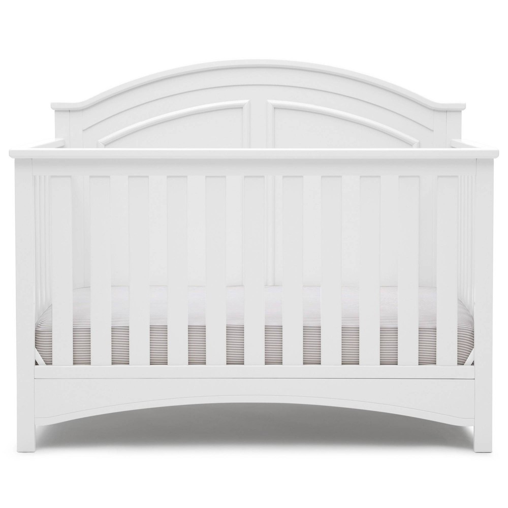 Photos - Kids Furniture Delta Children Perry 6-in-1 Convertible Crib - Bianca White