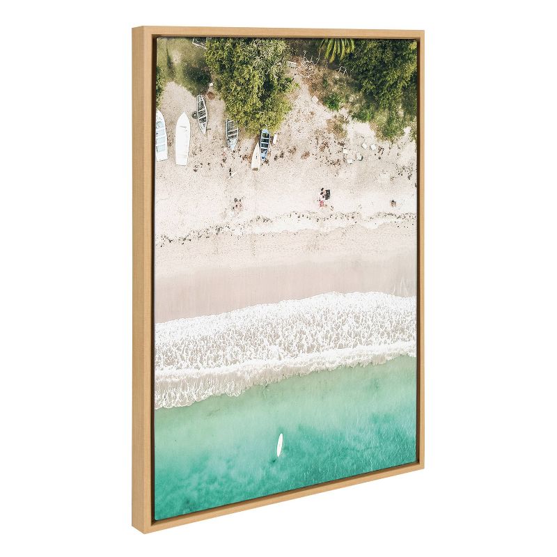23" x 33" (Set of 3) Sylvie Tropical Beach Framed Wall Canvas Set - Kate & Laurel All Things Decor, 5 of 8