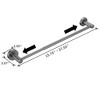 Gray Expandable Wall-Mounted Towel Bar, 16-27 Inches, Made of Thickened Space Aluminum with Matte Finish for Bathroom and Kitchen Use - 4 of 4