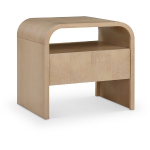 Meridina Furniture,Giada Solid Wood And Veneer Nightstand - 1 of 4