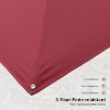 PURPLE LEAF Patio Umbrella White Cantilever Offset Umbrella Square Outdoor Umbrella with 360-degree Rotation for Garden Deck Pool - 4 of 4