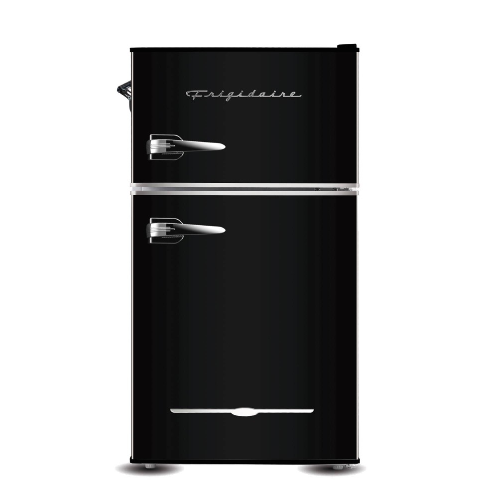 Photos - Fridge Frigidaire 3.2 cu ft 2 Door Retro  with Side Bottle Opener Black: EFR840, Compact Freezer, Manual Defrost 