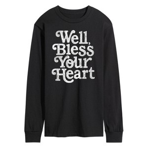 Men's - Instant Message - Well Bless Your Heart Long Sleeve Graphic T-Shirt - 1 of 4