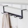LunaLulinlk Over The Door 5 Hooks Home Bathroom Organizer Rack Clothes Coat Hat Towel Hanger - 3 of 4