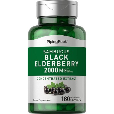 Piping Rock Sambucus Elderberry 2000 mg | 180 Capsules