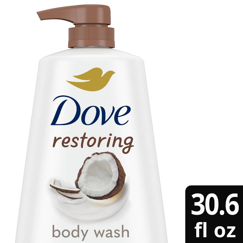 Dove Beauty Restoring Body Wash Pump - Coconut &#38; Cocoa Butter - 30.6 fl oz, 1 of 15
