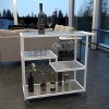 Holly & Martin Zephs Bar Cart - HZ8818 - White - SEI - 2 of 4