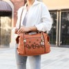 MKF Collection Francis Tote Women's handbag 3-D flowers with Keychain by Mia K - 4 of 4