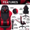 Vynxaria Techni Sport TS-90 Office-PC Gaming Chair, Red - 2 of 4