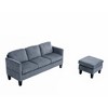 JUJABU Modern Luxury Multi-Functional L-Shaped Sofa with Padded Cashmere, Ideal for Living Rooms and Apartments - 2 of 4