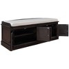 NicBex Modern 42.7" Storage Bench with 4 Doors and Adjustable Shelves for Entryway and Living Room - 4 of 4