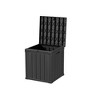 MAYEERTY 50 Gallon Large Capacity Outdoor Deck Box for Patio Furniture Cushions, Pillow with Wheels, Black - 4 of 4