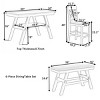 Counter Height Dining Set with Storage Shelf,6 Piece Kitchen Table Set Includes Bench and 4 Chairs-The Pop Home - 2 of 4