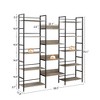 NicBex 70" Tall Wood & Metal Bookshelf with Open Shelves,5-Tier Bookshelf Storage Organizer,Wood Bookshelf for Bedroom,Living Room,Office - 3 of 4
