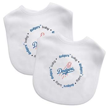 BabyFanatic Officially Licensed Unisex Baby Bibs 2 Pack - MLB Los Angeles Dodgers