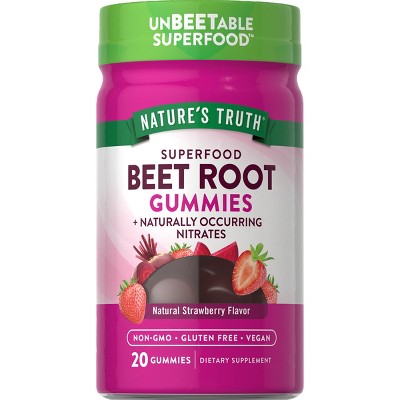 Nature's Truth Beet Root Vegan Gummies - 20ct : Target