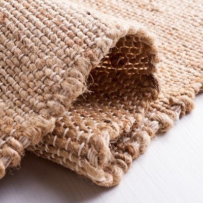 Handmade Black and Natural Wool Flat Woven Area Rug