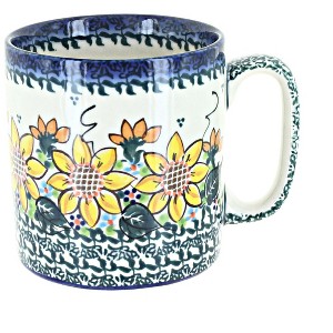 Blue Rose Polish Pottery K05 Galia Plain Coffee Mug - 1 of 1