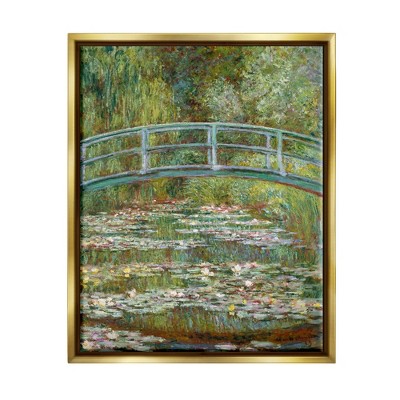 Stupell Industries Bridge Over Lilies Monet Classic Painting