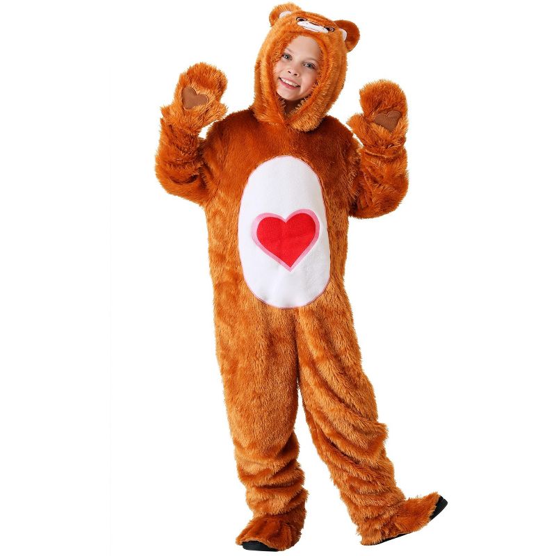 HalloweenCostumes.com Kid's Care Bears Classic Tenderheart Bear Costume., 1 of 4
