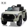 12V Ride on Car for Kids, Licensed Toyota Ride on Truck, Battery Powered Electric Car with Remote Control, LED Lights, Ride On Toys for Boys Girls - 3 of 4