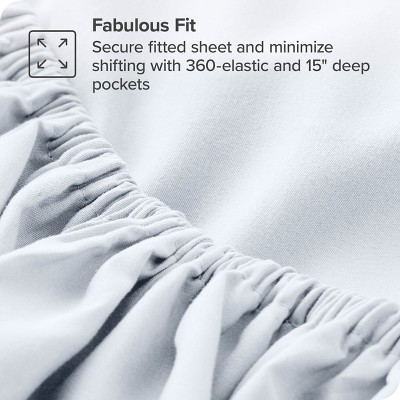 White Twin XL Ultra-Soft Microfiber Deep Pocket Fitted Sheet