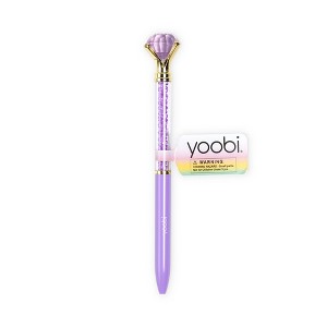 Yoobi Novelty Ballpoint Pen Purple Gemstone - 1 of 2