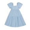 Hope & Henry Girls' Flounce Sleeve Tiered Linen Dress, Toddler - 3 of 4