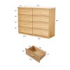 Grungis Modern Dressers with Storage,8-Drawer Dresser Horizontal Storage Organizer for Bedroom Living Room - 3 of 4